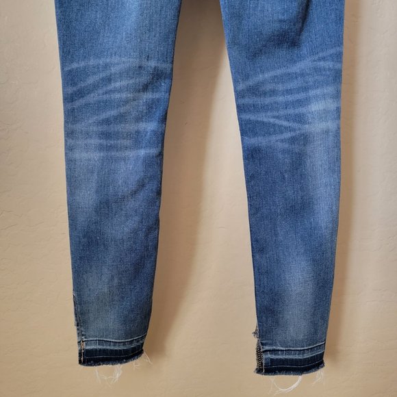 Cello Released High Low Raw Hem Skinny Denim Jeans - Picture 8 of 13